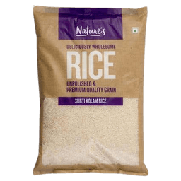 Nature's Premium Unpolished Surti Kolam Rice thumbnail 1