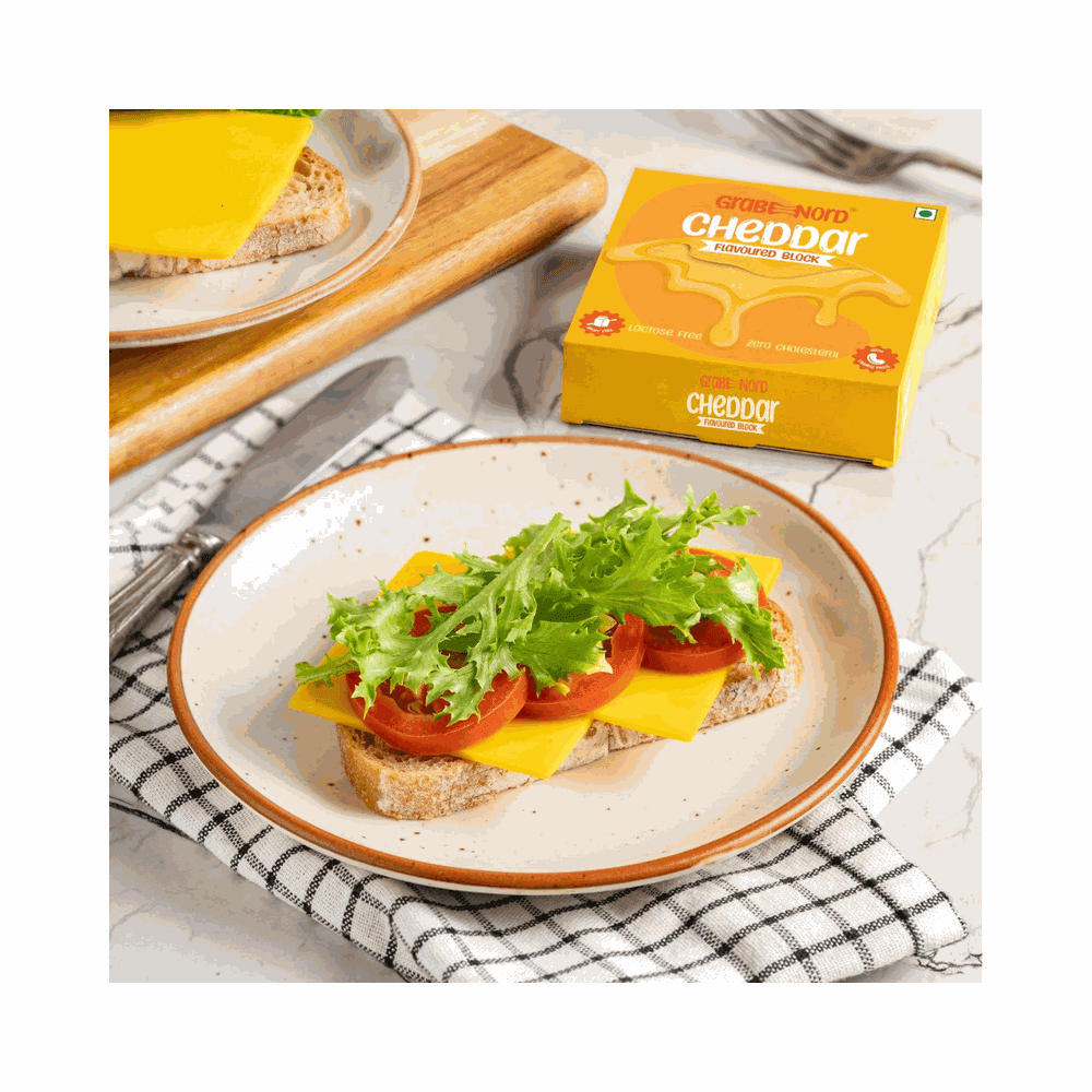 Grabenord Vegan Cheddar Cheese Block 11
