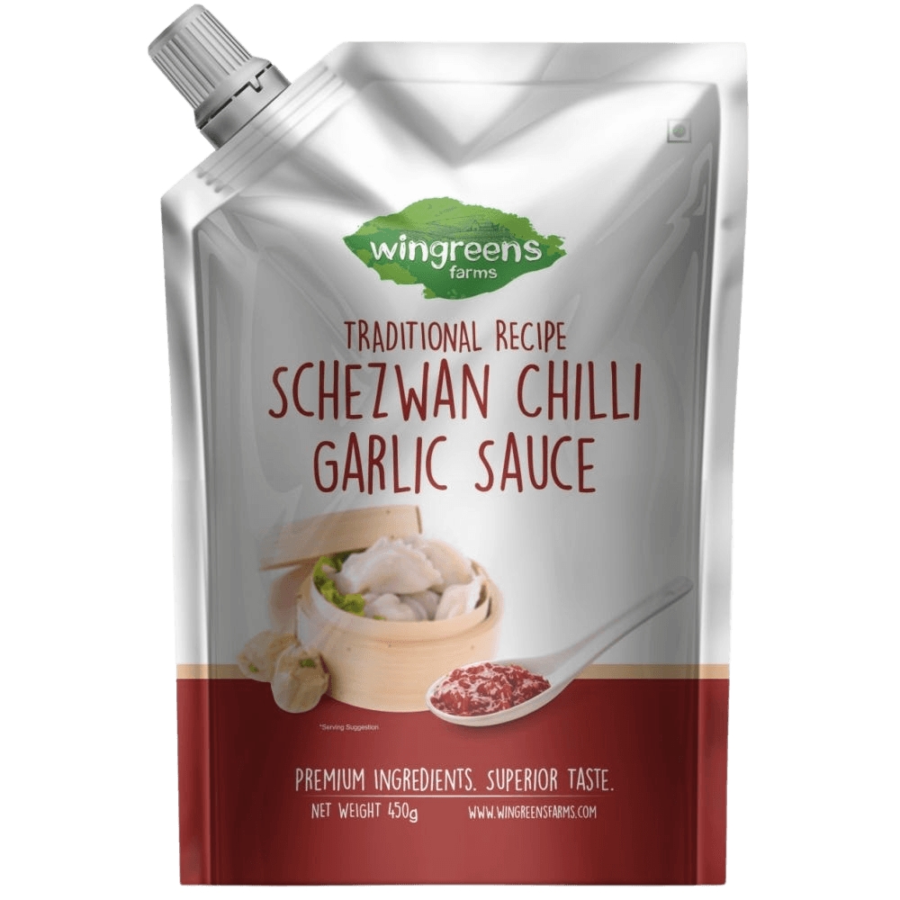 Wingreens Farms Schezwan Chilli Garlic Sauce Pouch 1