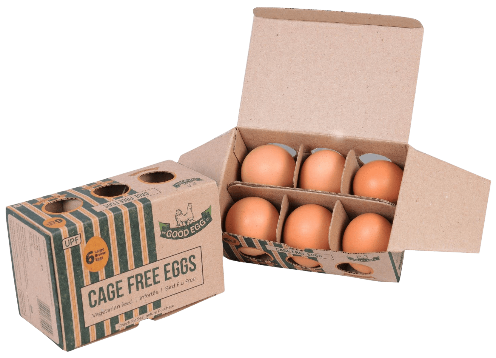 The Good Eggs Cage Free Brown Eggs (Premium) 1