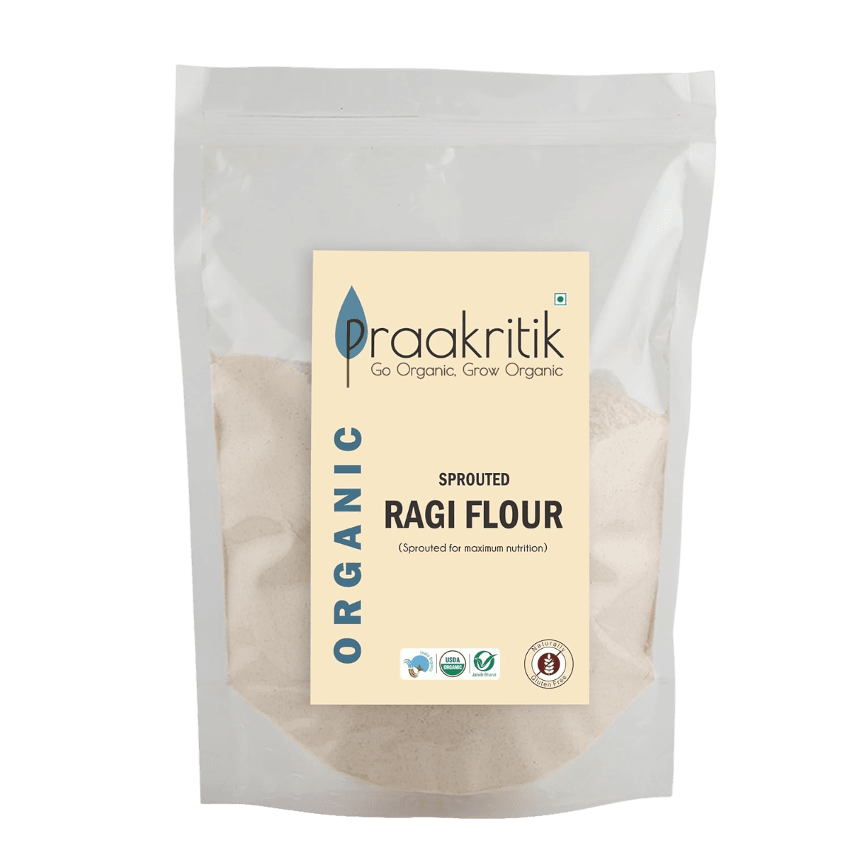 Praakritik Organic Sprouted Ragi Atta 1