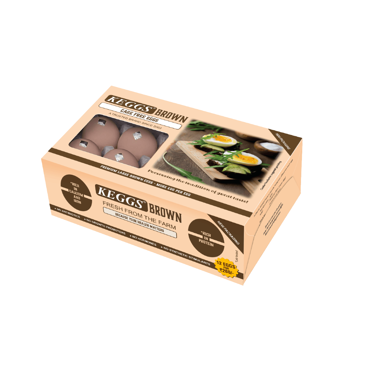 Keggs Cage Free Brown Eggs 1