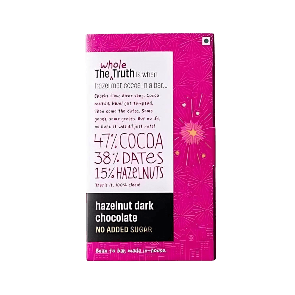 The Whole Truth Dark Chocolate 55 % Hazelnut 1