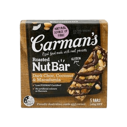 Carmans Macadamia & Coconut Dark Chocolate Nut Bar 1