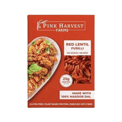 Pink Harvest Farms Red Lentil Fusilli Pasta